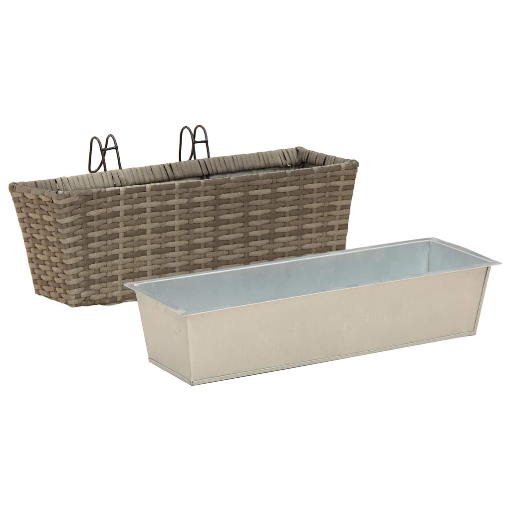 Ringhiera 2 pcs 50 x 17 x 17 cm Metallo