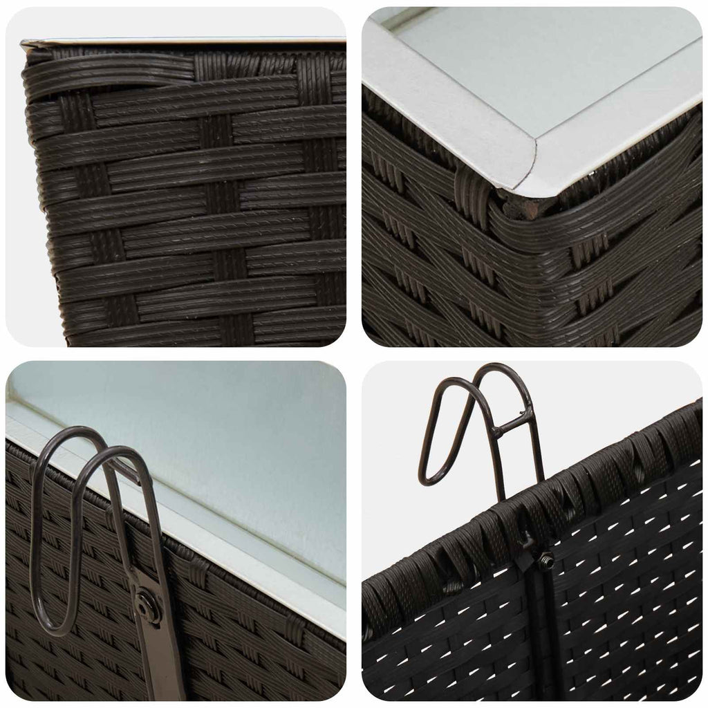 Ringhiera 2 pcs 80 x 17 x 17 cm Metallo