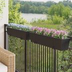 Ringhiera 2 pcs 80 x 17 x 17 cm Metallo