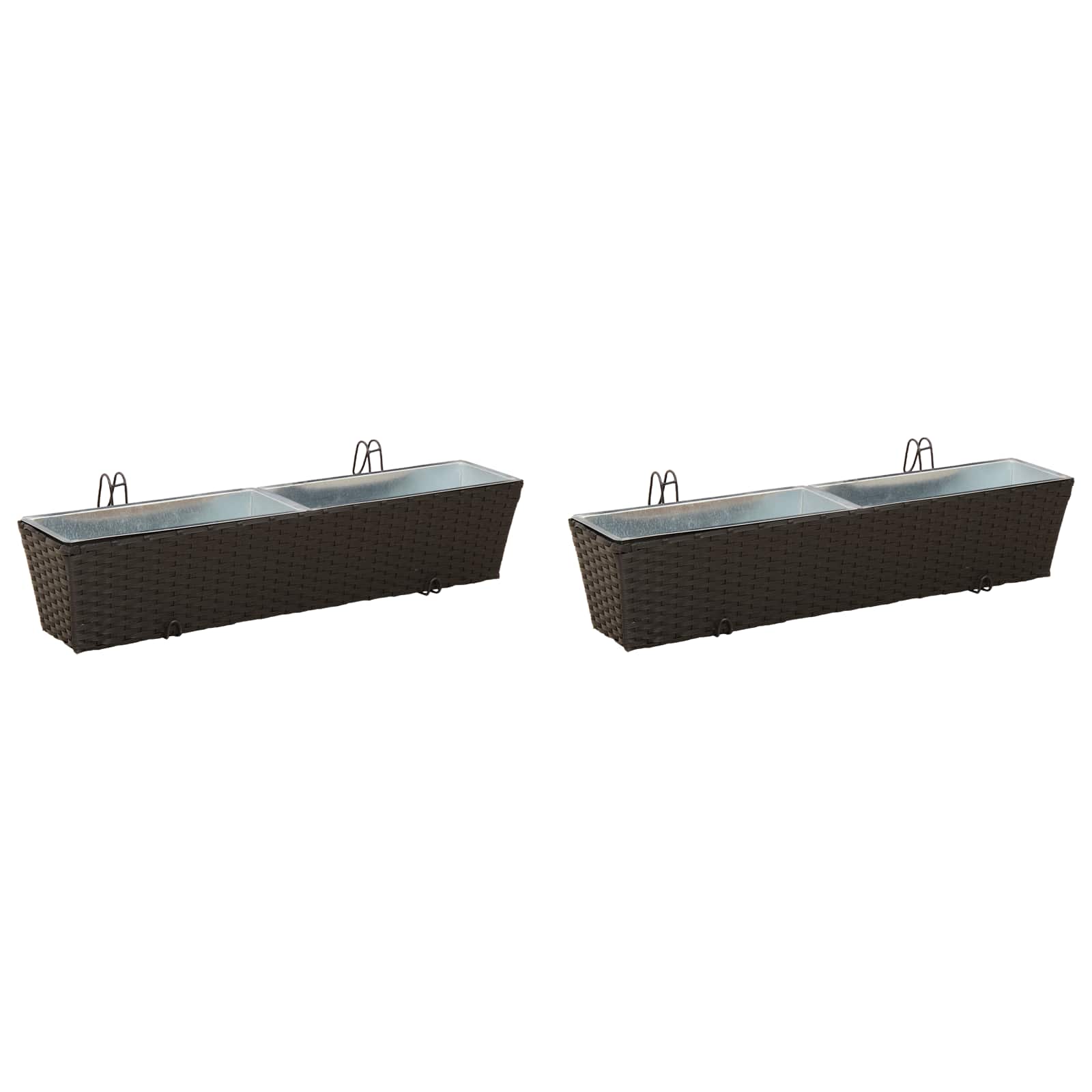 Ringhiera 2 pcs 80 x 17 x 17 cm Metallo
