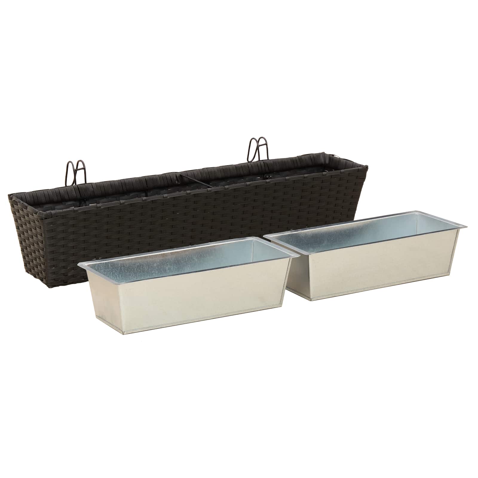 Ringhiera 2 pcs 80 x 17 x 17 cm Metallo