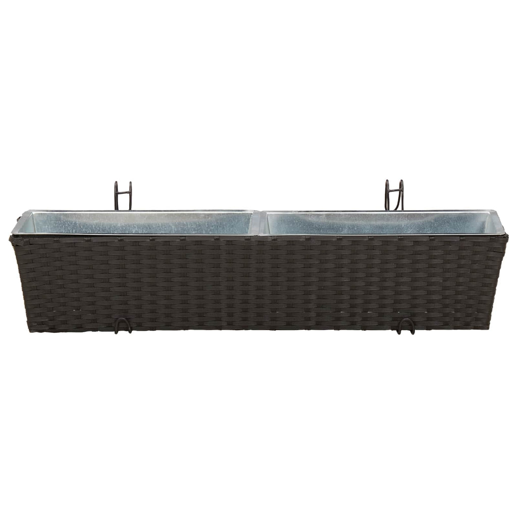 Ringhiera 2 pcs 80 x 17 x 17 cm Metallo