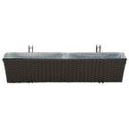 Ringhiera 2 pcs 80 x 17 x 17 cm Metallo