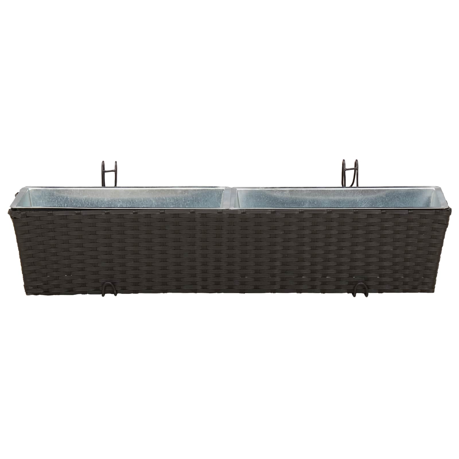 Ringhiera 2 pcs 80 x 17 x 17 cm Metallo