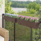 Ringhiera 2 pcs 80 x 17 x 17 cm Metallo