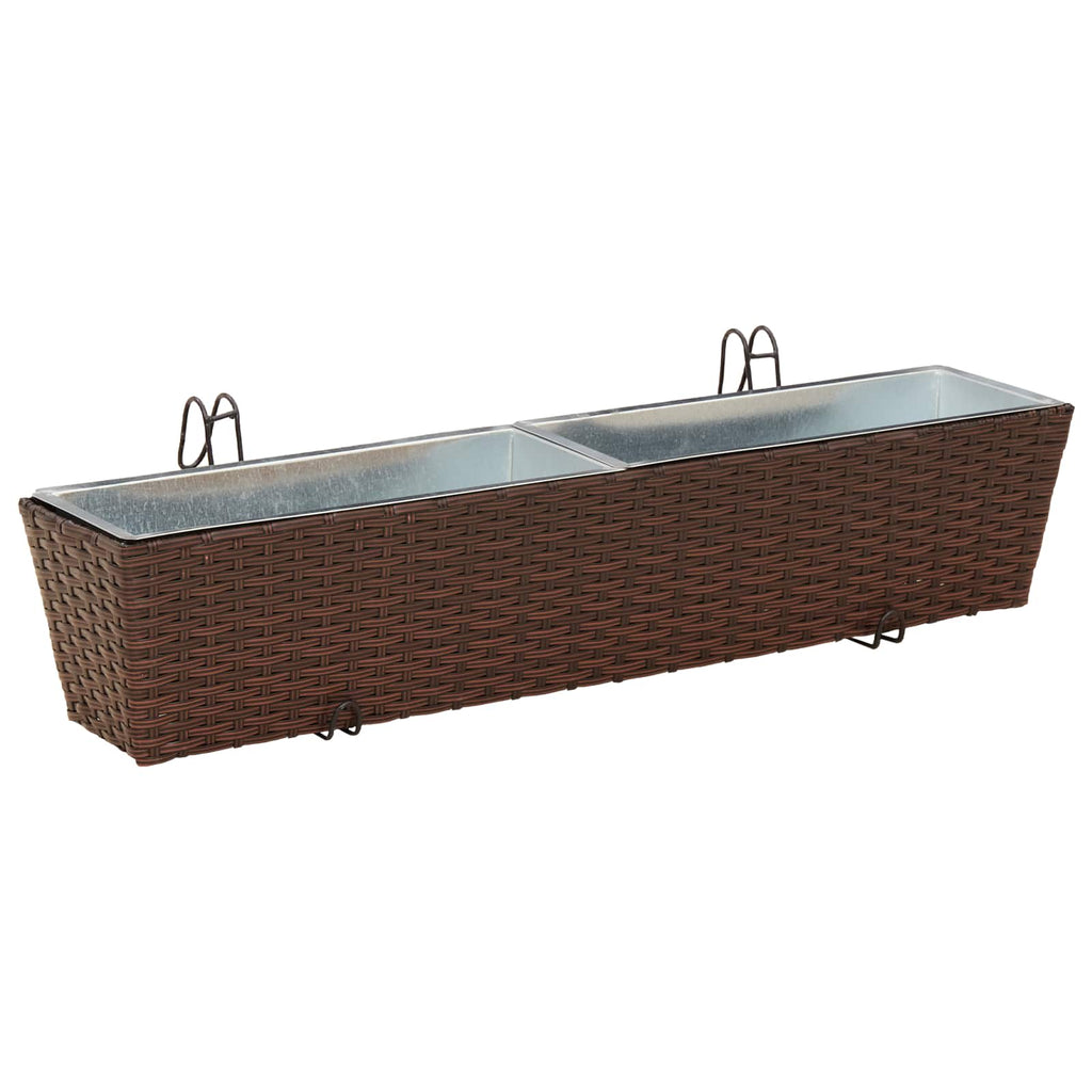 Ringhiera 2 pcs 80 x 17 x 17 cm Metallo