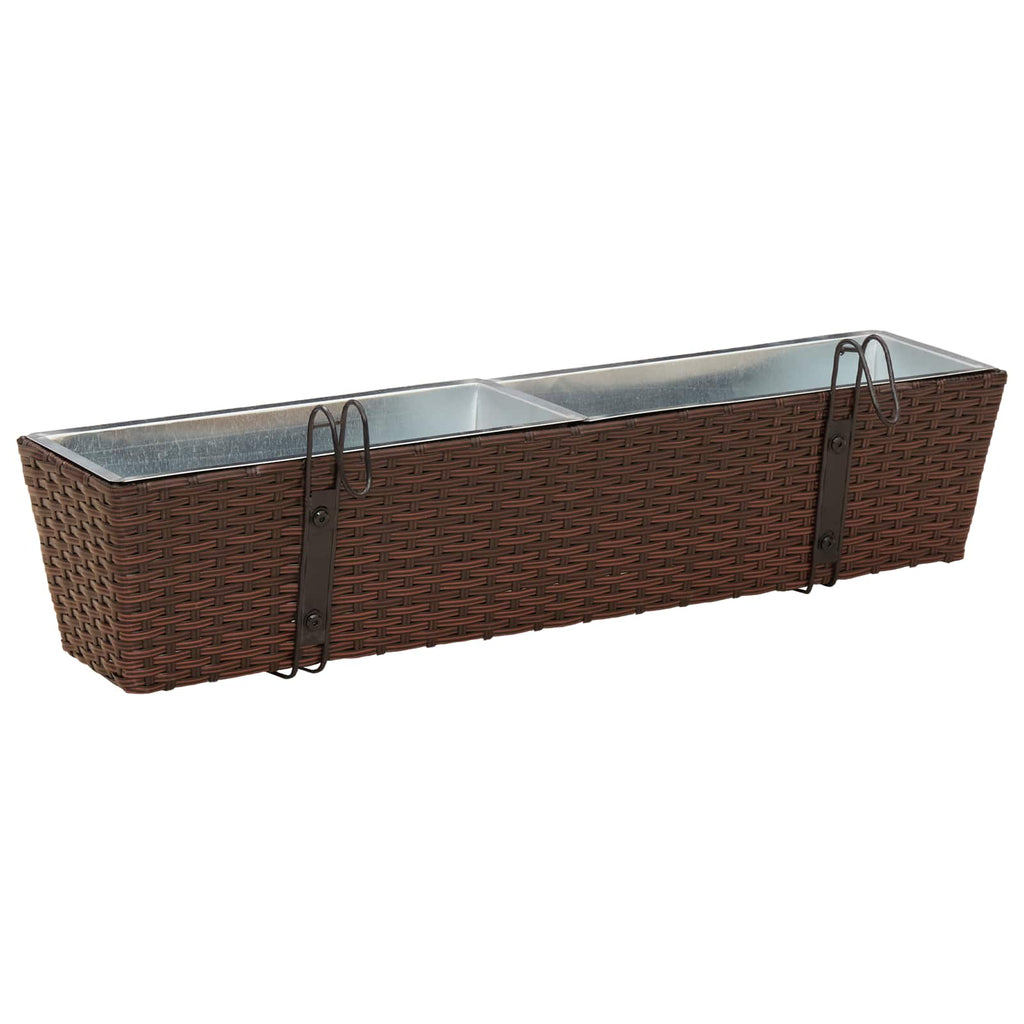 Ringhiera 2 pcs 80 x 17 x 17 cm Metallo