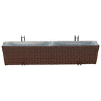 Ringhiera 2 pcs 80 x 17 x 17 cm Metallo