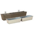 Ringhiera 2 pcs 80 x 17 x 17 cm Metallo