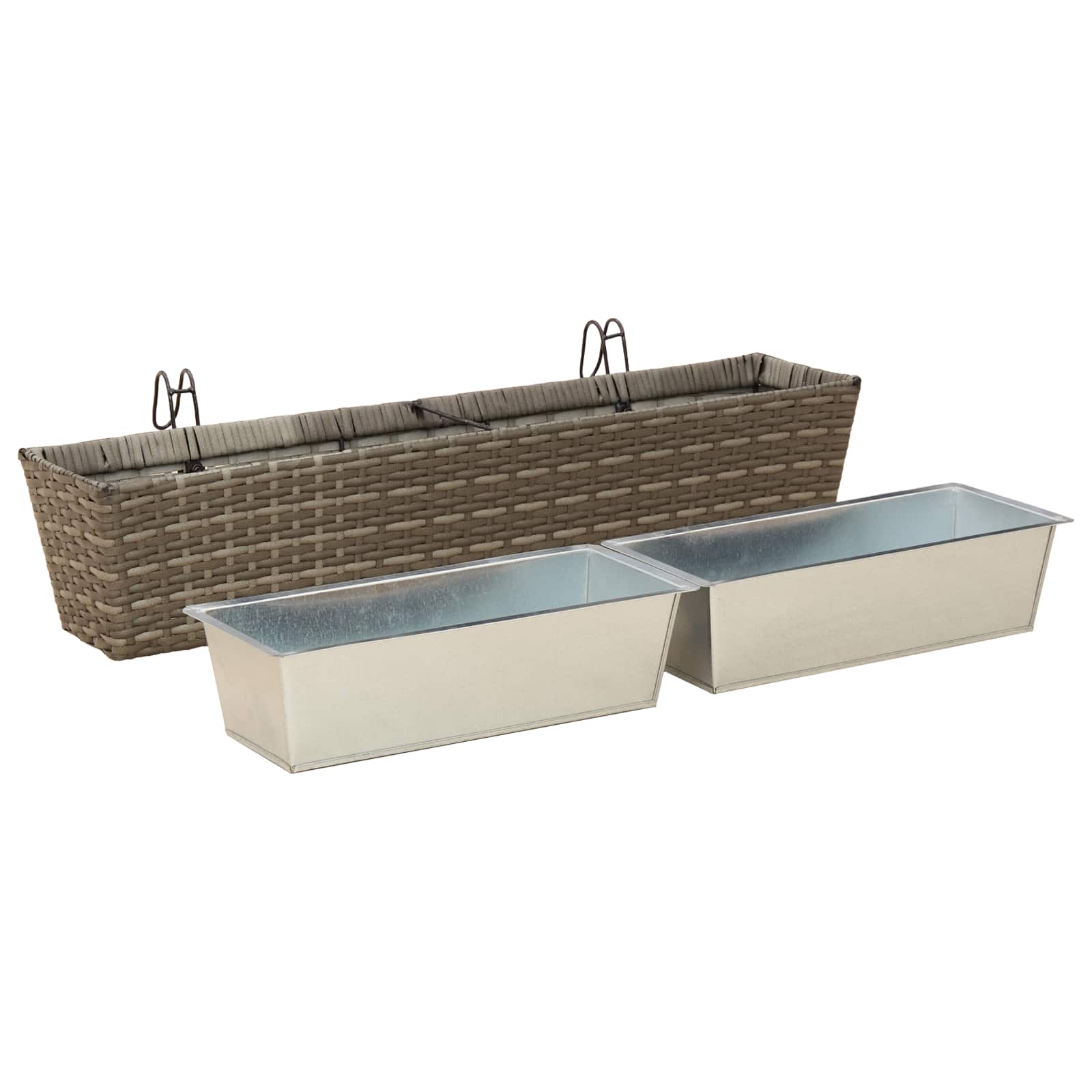 Ringhiera 2 pcs 80 x 17 x 17 cm Metallo
