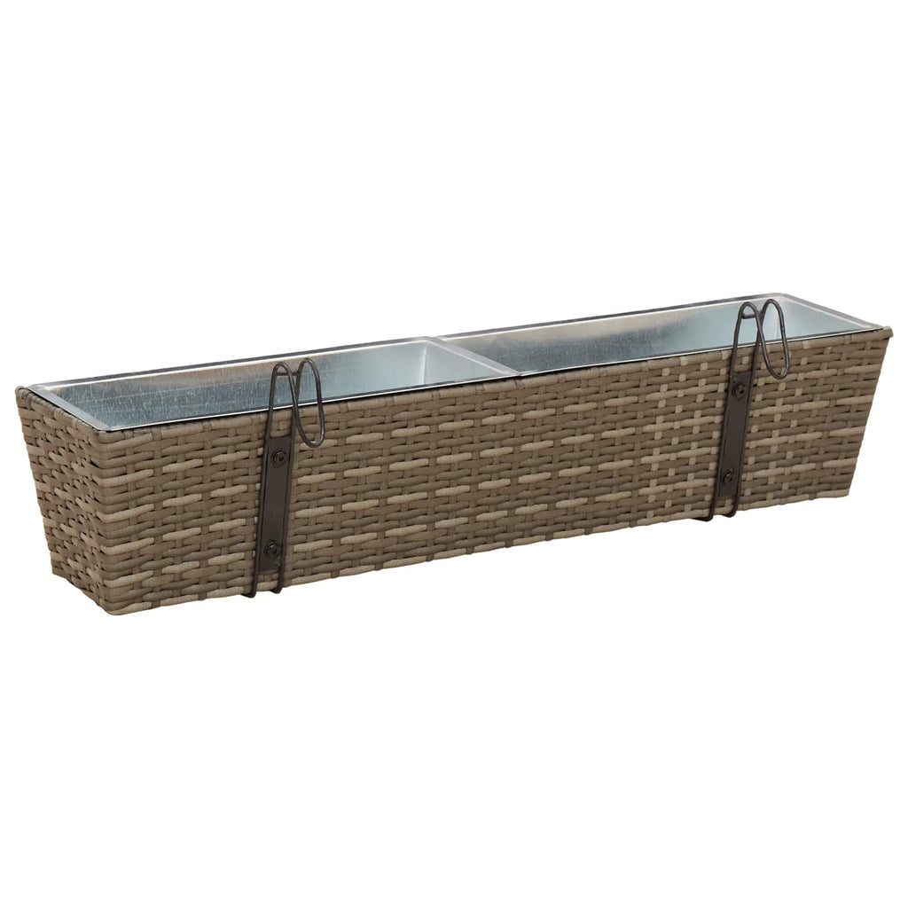 Ringhiera 2 pcs 80 x 17 x 17 cm Metallo