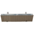 Ringhiera 2 pcs 80 x 17 x 17 cm Metallo