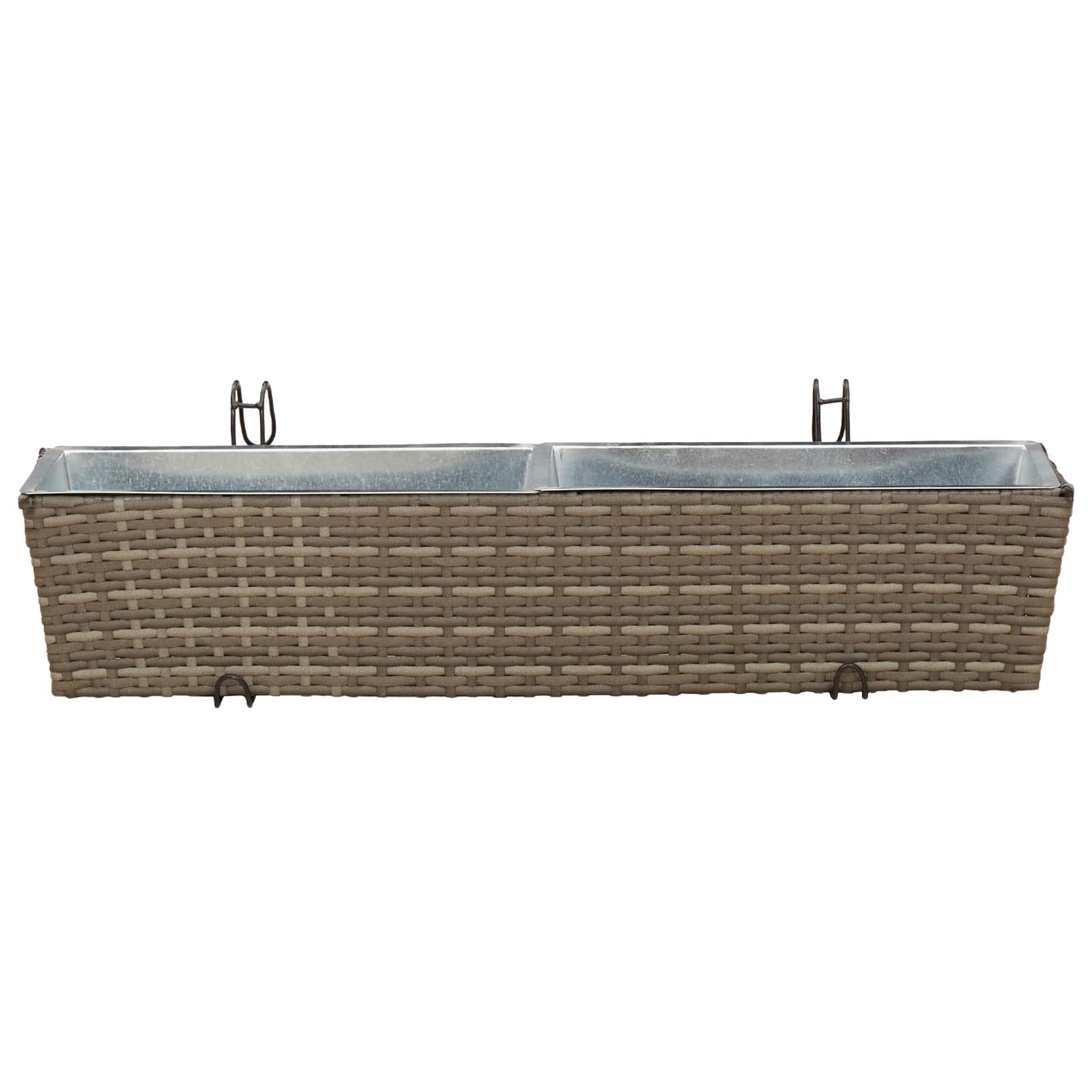 Ringhiera 2 pcs 80 x 17 x 17 cm Metallo