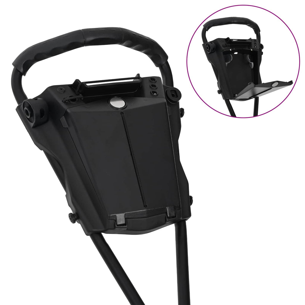 Carrello da golf Nero 95 x 60 x 130 cm Ferro