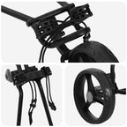 Carrello da golf Nero 95 x 60 x 130 cm Ferro