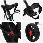 Carrello da golf Nero 66 x 65 x 112 cm Ferro
