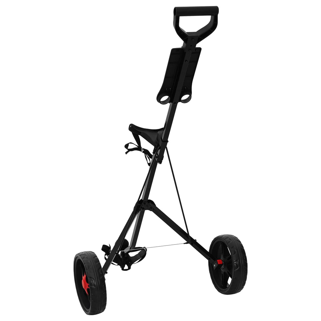 Carrello da golf Nero 66 x 65 x 112 cm Ferro