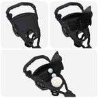 Carrello da golf con sedile Nero 95 x 69 x 114 cm Ferro