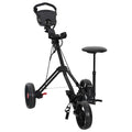 Carrello da golf con sedile Nero 95 x 69 x 114 cm Ferro