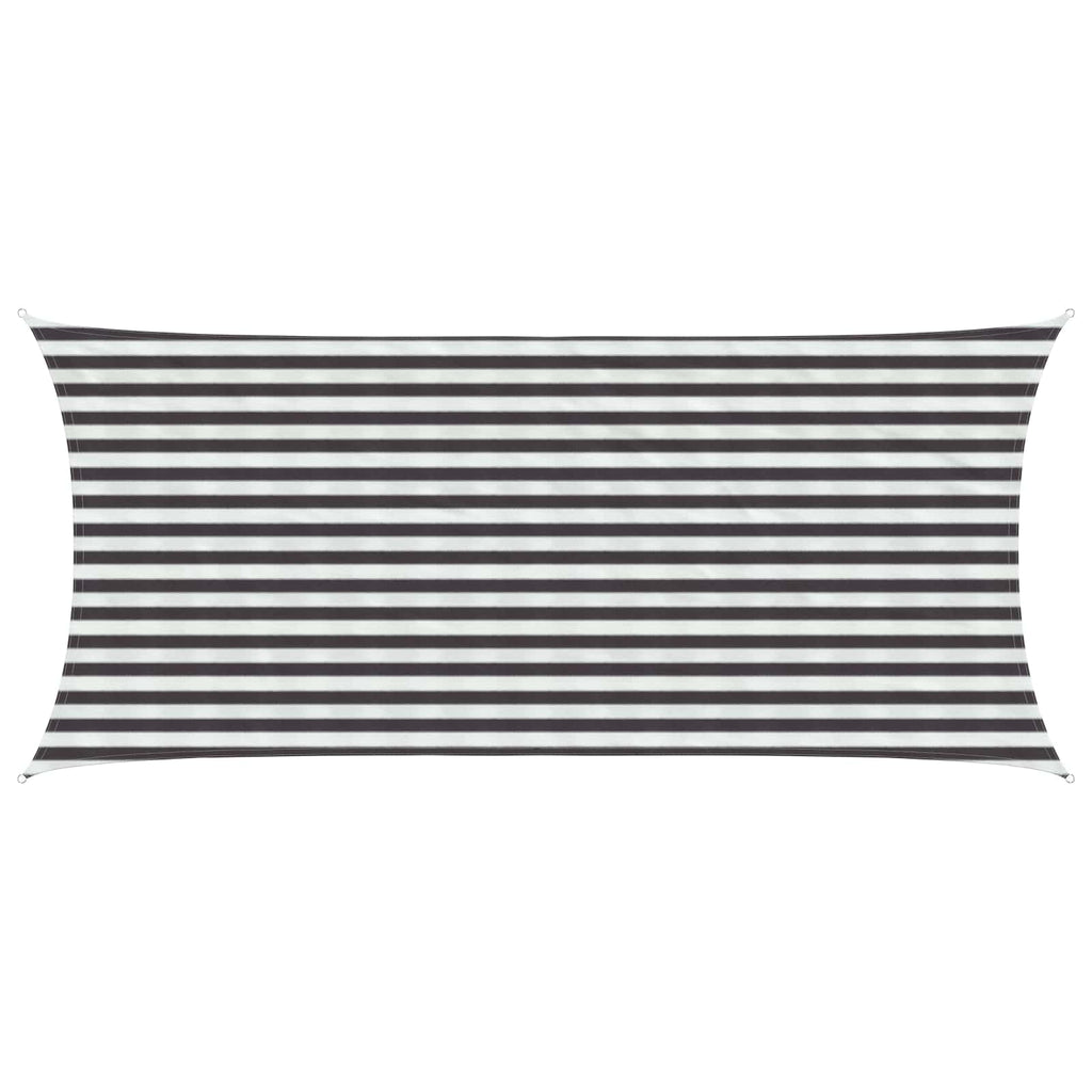 Telo Ombra Antracite e Bianco 2 x 4 m HDPE
