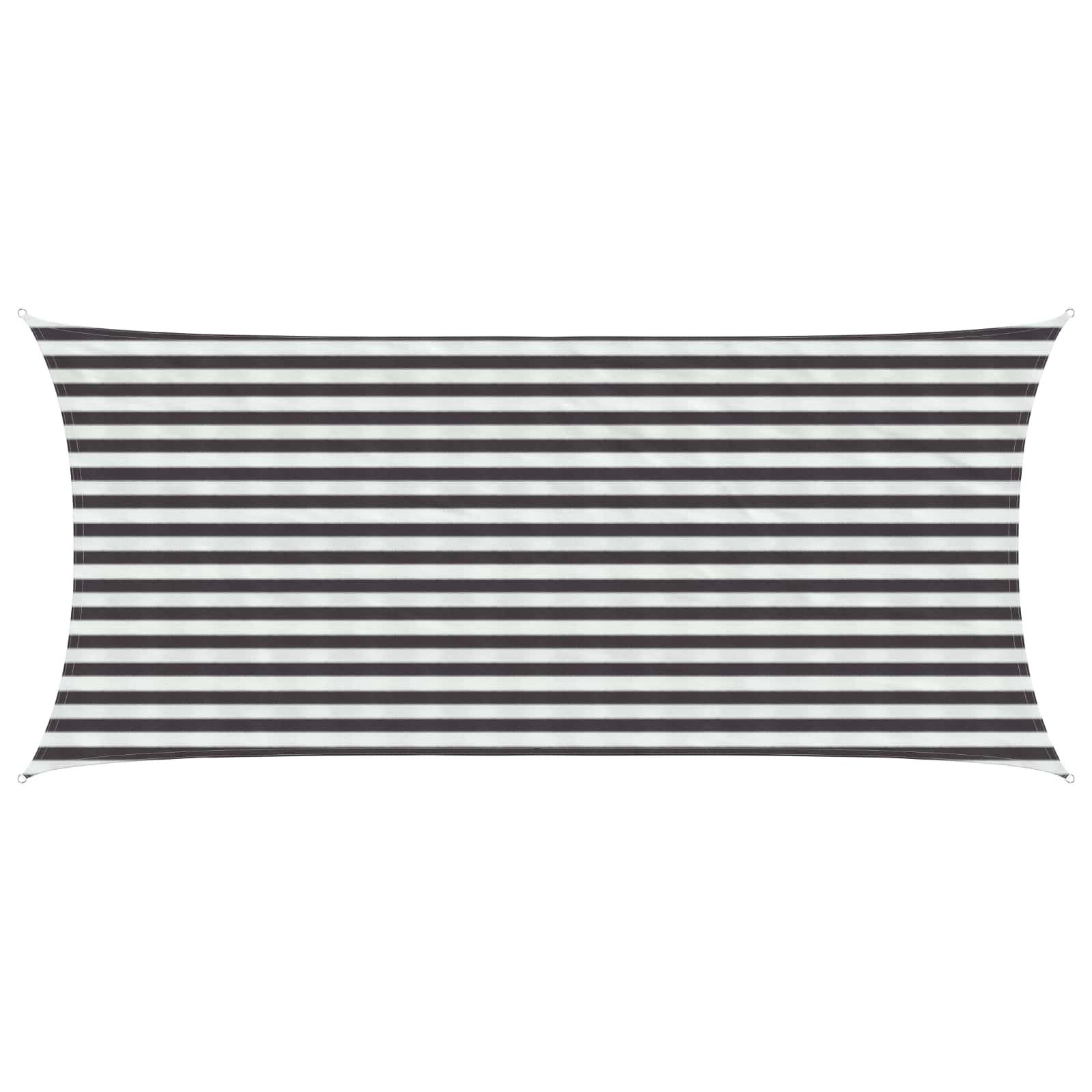 Telo Ombra Antracite e Bianco 2 x 4,5 m HDPE