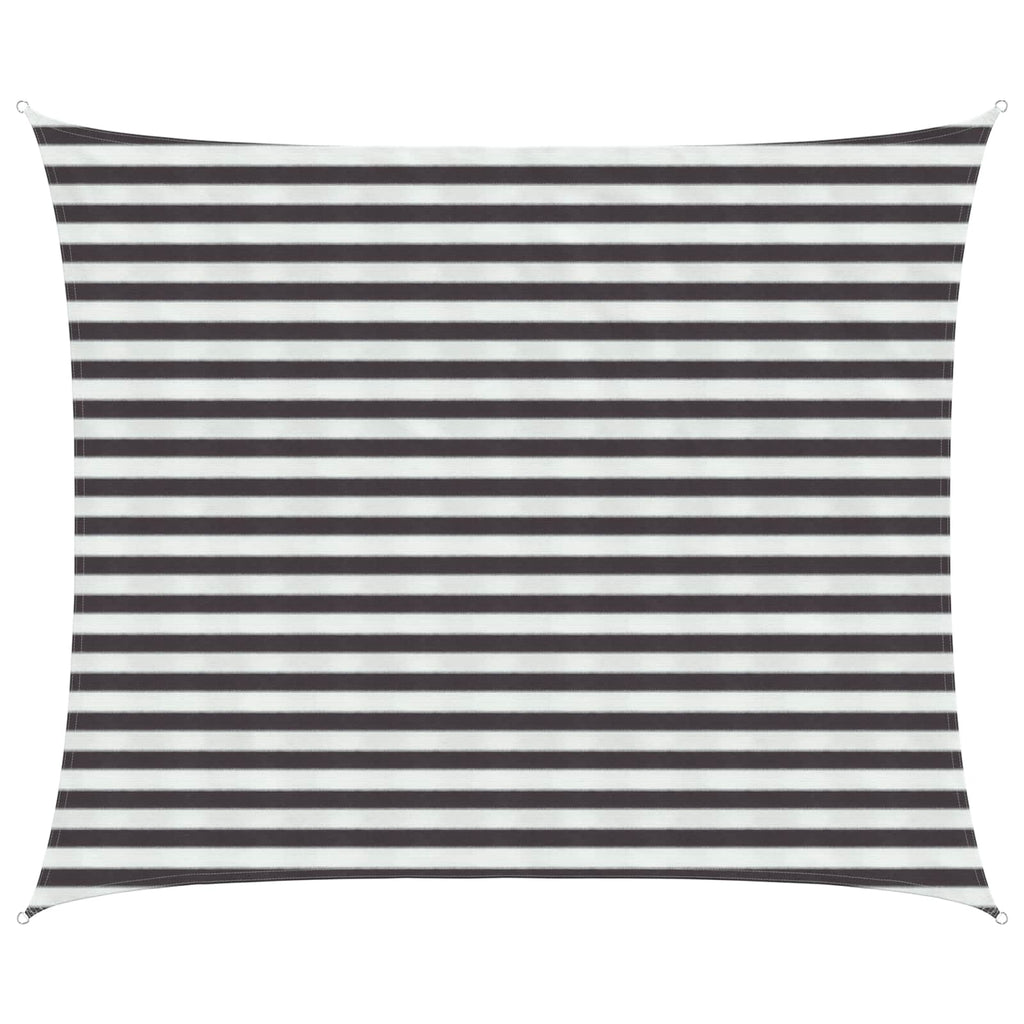 Telo Ombra Antracite e Bianco 2,5 x 3 m HDPE