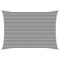 Telo Ombra Antracite e Bianco 3,5 x 5 m HDPE