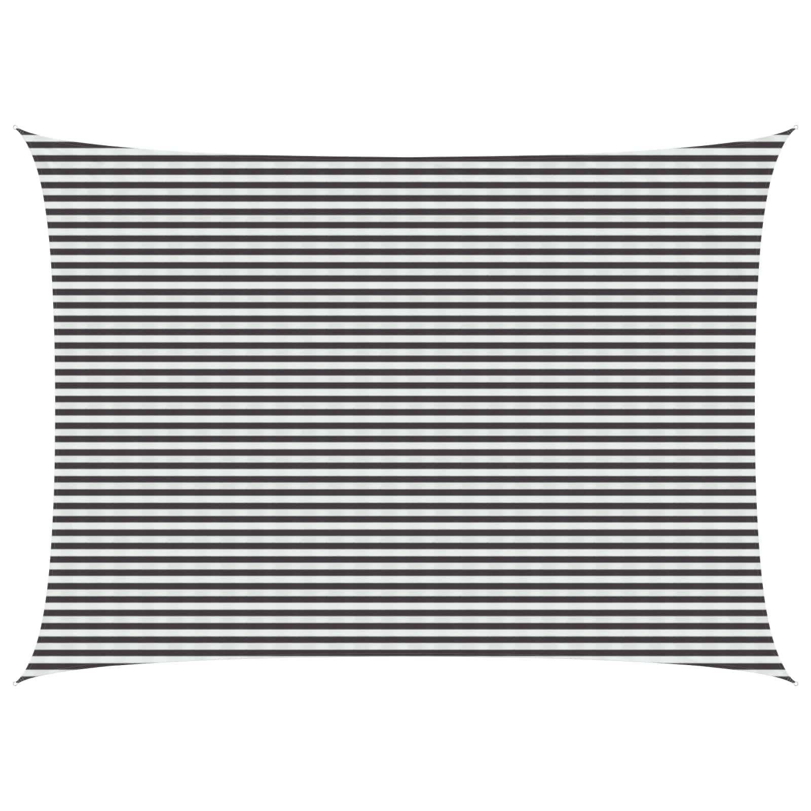 Telo Ombra Antracite e Bianco 5 x 6 m HDPE