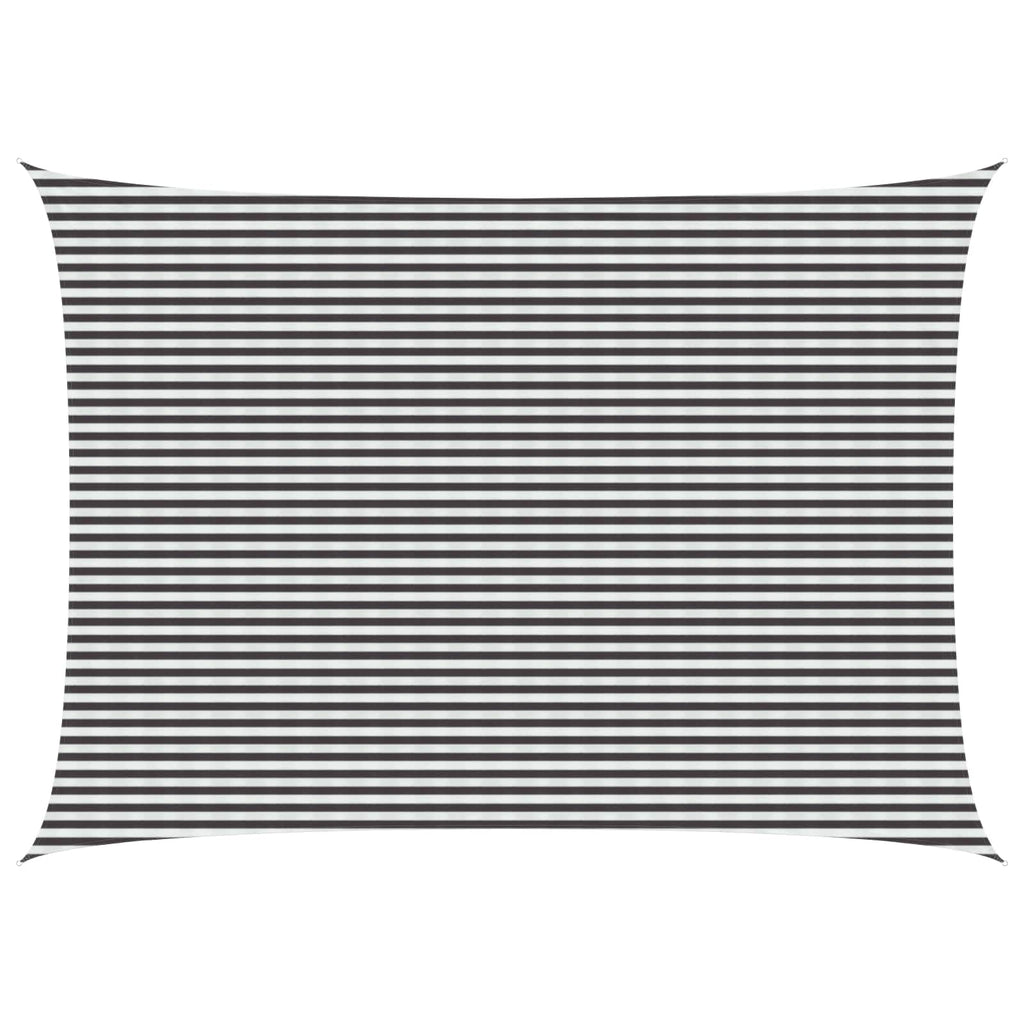 Telo Ombra Antracite e Bianco 5 x 7 m HDPE