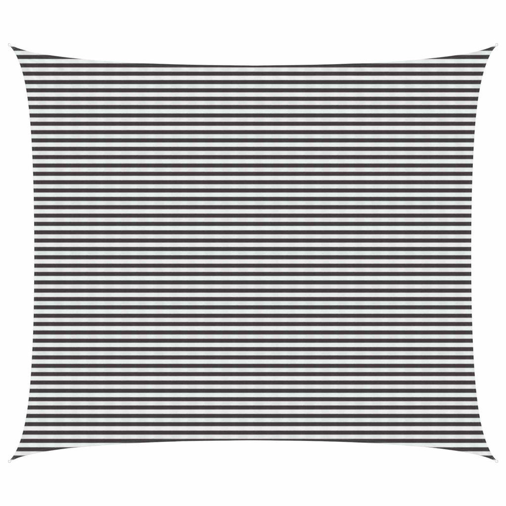 Telo Ombra Antracite e Bianco 6 x 7 m HDPE