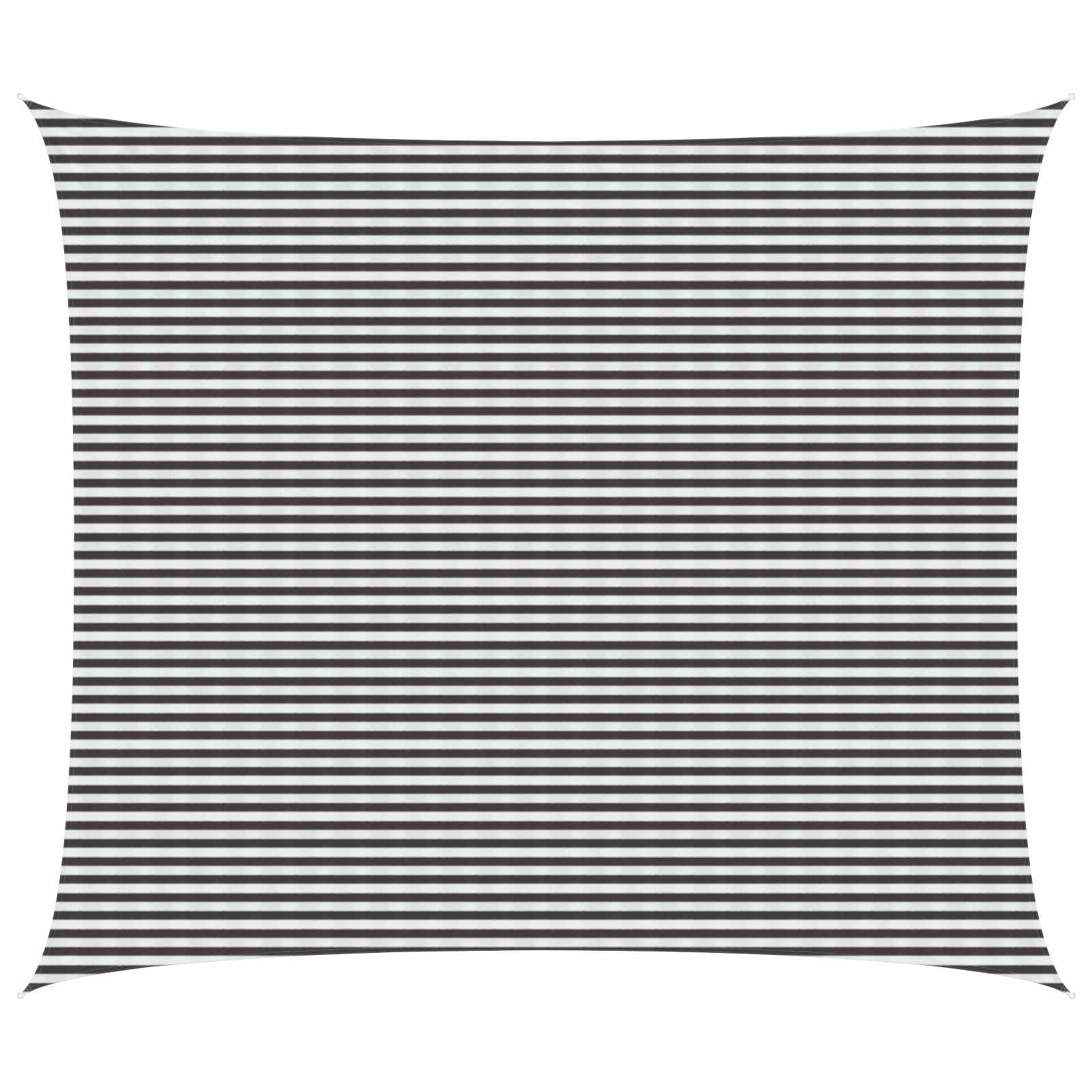 Telo Ombra Antracite e Bianco 6 x 7 m HDPE