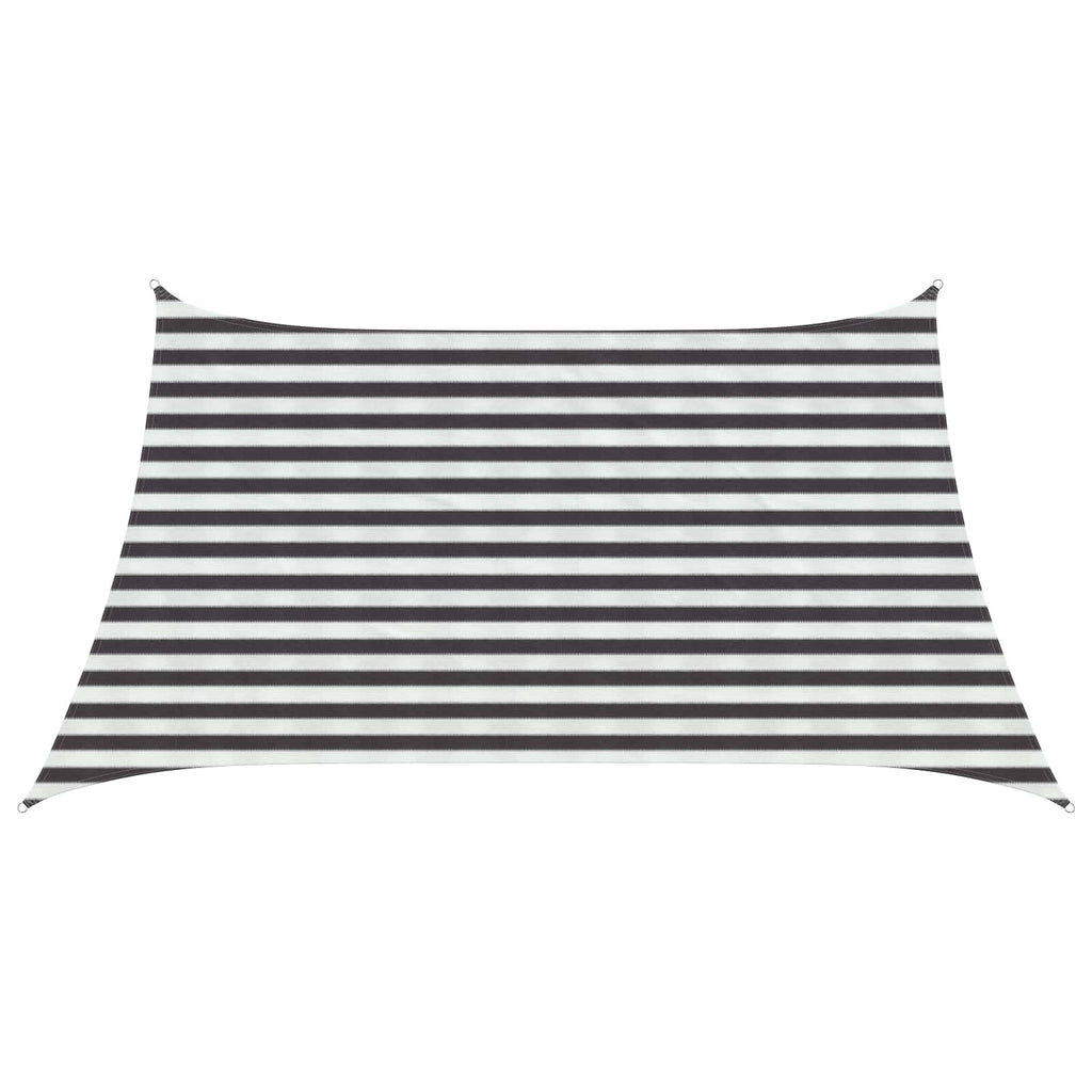 Telo Ombra Antracite e Bianco 3 / 4 x 2 m HDPE