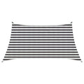 Telo Ombra Antracite e Bianco 3 / 4 x 2 m HDPE