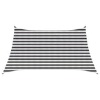 Telo Ombra Antracite e Bianco 3 / 4 x 2 m HDPE
