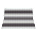 Telo Ombra Antracite e Bianco 3 / 4 x 3 m HDPE