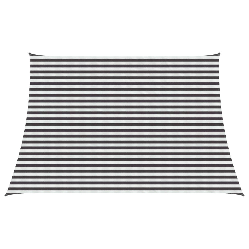 Telo Ombra Antracite e Bianco 4 / 5 x 3 m HDPE