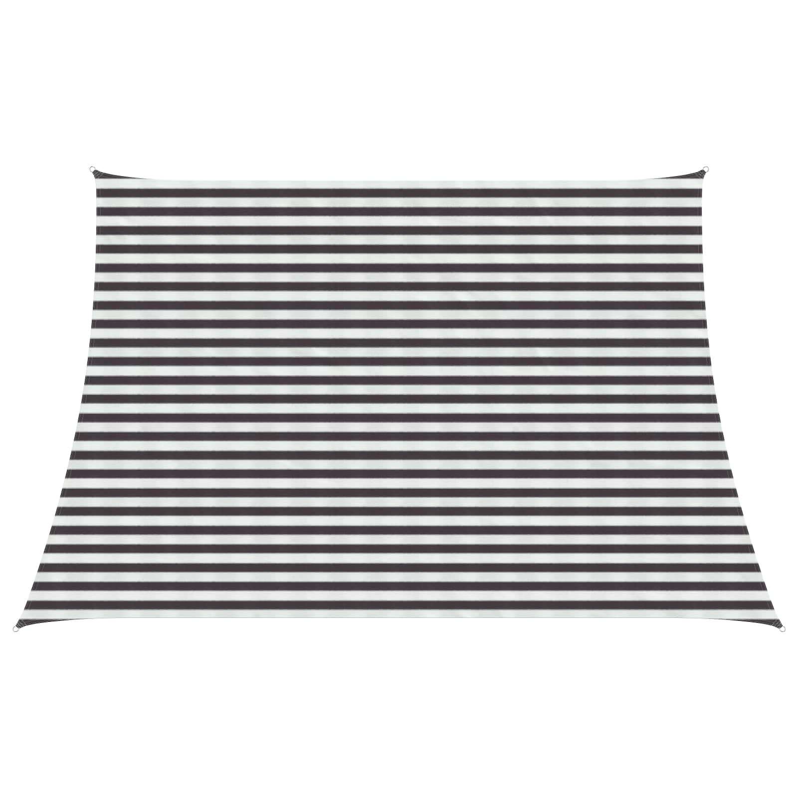 Telo Ombra Antracite e Bianco 4 / 5 x 3 m HDPE