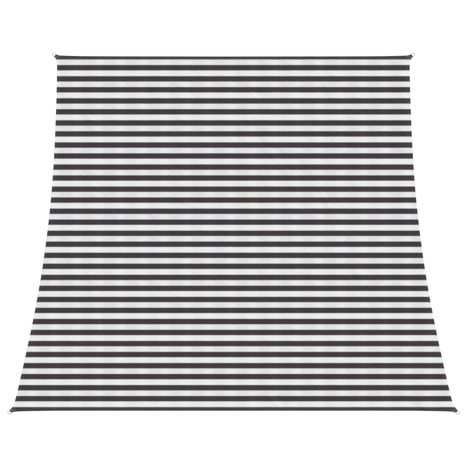 Telo Ombra Antracite e Bianco 4 / 5 x 4 m HDPE