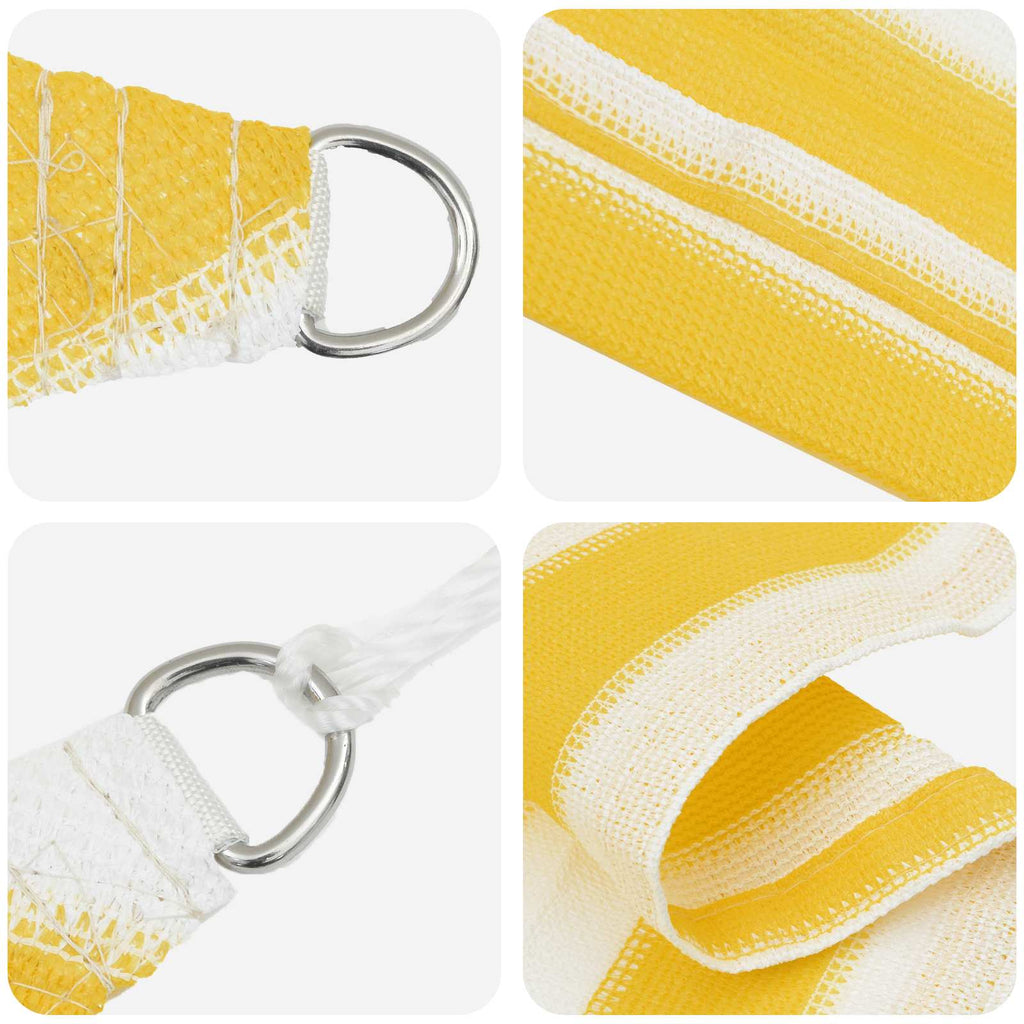 Telo Ombra Giallo e Bianco 2 x 2 m HDPE