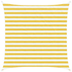 Telo Ombra Giallo e Bianco 2 x 2 m HDPE