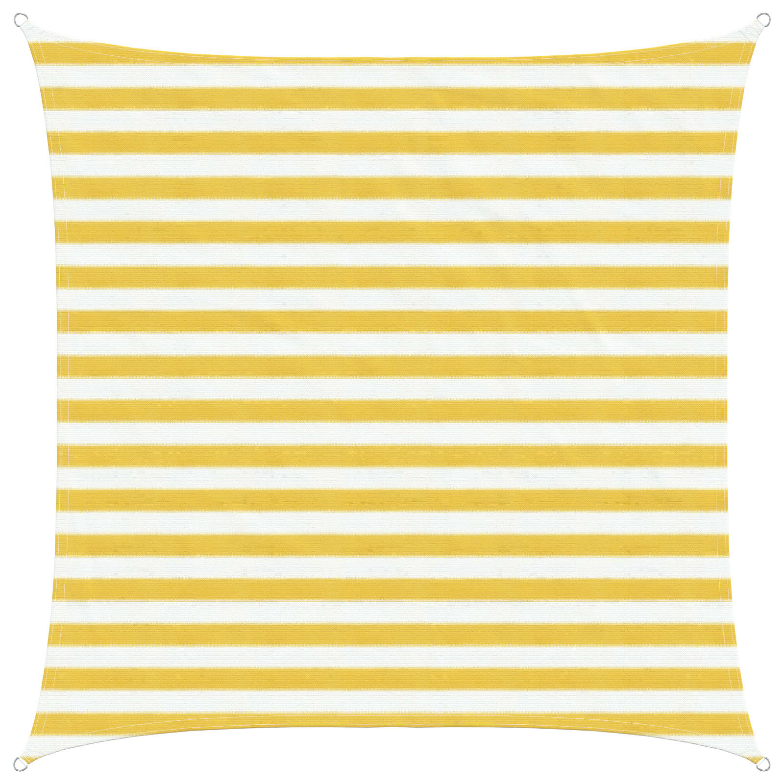 Telo Ombra Giallo e Bianco 2 x 2 m HDPE