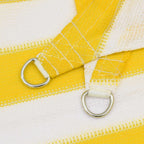 Telo Ombra Giallo e Bianco 2,5 x 2,5 m HDPE