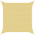 Telo Ombra Giallo e Bianco 3 x 3 m HDPE