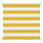 Telo Ombra Giallo e Bianco 4 x 4 m HDPE