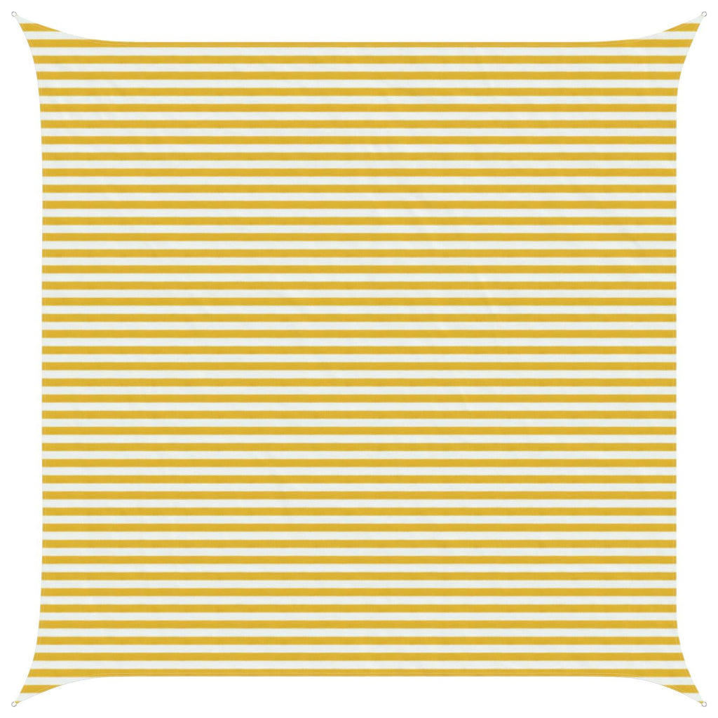 Telo Ombra Giallo e Bianco 5 x 5 m HDPE