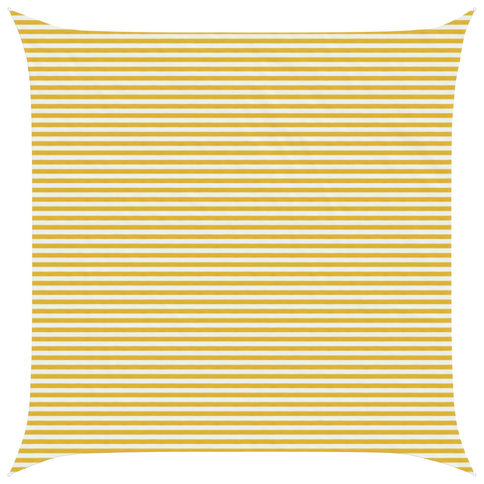 Telo Ombra Giallo e Bianco 6 x 6 m HDPE