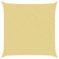 Telo Ombra Giallo e Bianco 7 x 7 m HDPE
