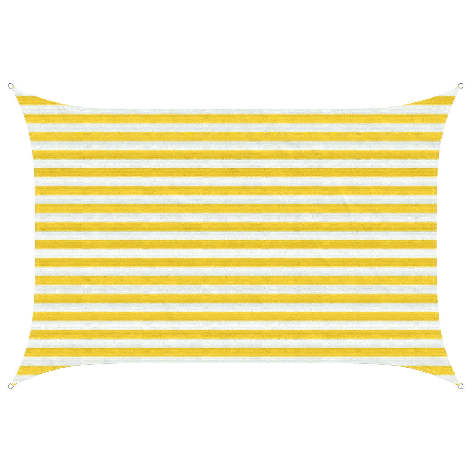 Telo Ombra Giallo e Bianco 2 x 2,5 m HDPE