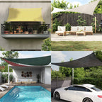Telo Ombra Giallo e Bianco 2 x 3 m HDPE