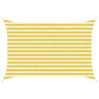 Telo Ombra Giallo e Bianco 2 x 3,5 m HDPE